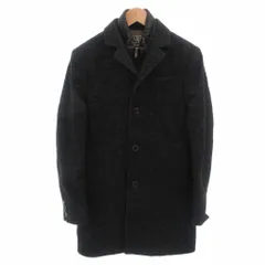 ムーレー MOORER COATS MILANO コーツミラノ 中綿コート レイヤード アルパカ混 ジップアップ スタンドカラー ひざ丈 44 黒 ブラック /FFのサムネイル