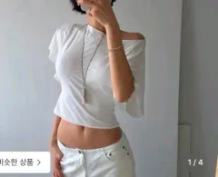 グロウニー コア オフ Tシャツ 白のサムネイル