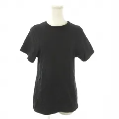トーテム TOTEME Tシャツ S 黒 ブラック ロゴ刺繍 ラウンドネック 半袖 19-070-510-0010-1-0 /AO2 ■ECA005のサムネイル