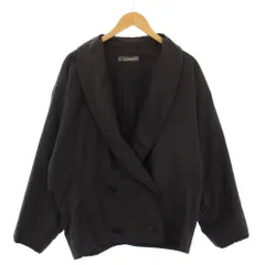 イッセイミヤケ ISSEY MIYAKE 筆タグ 80s ヴィンテージ ダブル ナイロンジャケット M ネイビー /BMのサムネイル