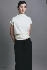 (新品) 르누이 Celine Twist Jersey Blouse ブラウス シャツ lenueeのサムネイル