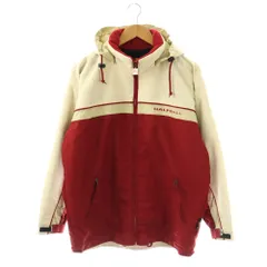 エレッセ ellesse ハーフボール HALFBALL ジャンパー ブルゾン 中綿 フード付き I46 レッド アイボリー /ES ■ECB001のサムネイル