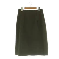 ジルサンダー JIL SANDER ロングスカートタイト ウール タック 36 カーキ /MY ■OS ■GY69のサムネイル