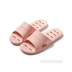 メンズ用スリッパ 夏用 室内用 滑り止め 風呂用 カップル向け ルームサンダル 柔らかい底 水抜きタイプ ピンクのサムネイル