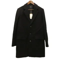 アーペーセー A.P.C. タグ付き チェスターコート メルトン ウール L 黒 ブラックのサムネイル