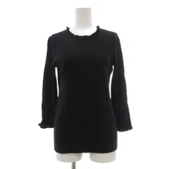 ケイトスペード KATE SPADE ニット セーター ウール XS 黒 ブラック フリルネック 長袖 フリル袖口 /SX ■GY06のサムネイル