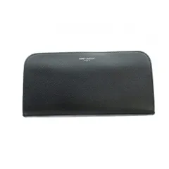 サンローラン パリ SAINT LAURENT PARIS 長財布 ウォレット ロゴ レザー ラウンドファスナー 黒 ブラック ■GY18 /MQ ■OHのサムネイル