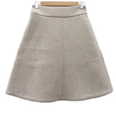 ステラマッカートニー STELLA McCARTNEY 台形スカート 40 ライトベージュ 無地 ミモレ丈 /YS41 ■GY57のサムネイル