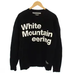 ホワイトマウンテニアリング White Mountaineering ロゴプリントスウェット トレーナー 長袖 1 黒 白 WM1973508 /TKのサムネイル