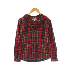 エルエルビーン L.L.BEAN タータンチェックジップアップフーディー ブルゾン ジャケット S 赤 /NR ■OS ■SHのサムネイル