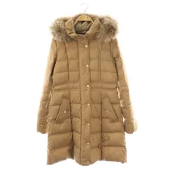 ブルーレーベルクレストブリッジ BLUE LABEL CRESTBRIDGE ラクーンファー付き ダウンコート フード 38 キャメル /ES ■OSのサムネイル