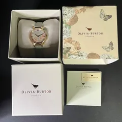【稼働品】 OLIVIA BURTON オリビアバートン OB053 OBW0079 花柄 腕時計 レディース ケース付き 電池交換済み 動作確認済みのサムネイル
