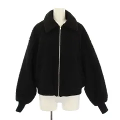 アズールバイマウジー AZUL by moussy ボアジャケット ブルゾン ジップアップ ショート丈 S 黒 ブラック /BB ■ECC001のサムネイル