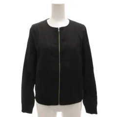 ビーミングバイビームス B:MING LIFE STORE by BEAMS ノーカラージャケット ブルゾン S 黒 ブラック ジップアップ /FF ■GY43のサムネイル