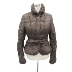 コムサデモード COMME CA DU MODE ダウンジャケット ミドル丈 11 ブラウン 茶 リボンベルト付 /SY31 ■GY58のサムネイル