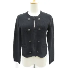 ボディドレッシングデラックス BODY DRESSING Deluxe ニットカーディガン ミドル丈 38 M 黒 ラウンドネック /SY28 ■ECA005のサムネイル