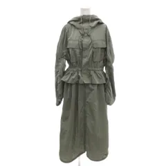 マウジー MOUSSY ナイロンワンピースジャケット 上着 1 カーキ フード付き 長袖 ウエストドローストリング /TL ■ECF004のサムネイル