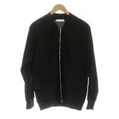 グリーンレーベルリラクシング ユナイテッドアローズ green label relaxing ジャケット M 黒 ジップアップ 無地 リブ襟 長袖 /JPのサムネイル