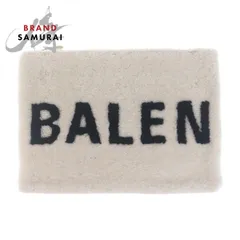 美品 BALENCIAGA バレンシアガ シアリングロゴ ホワイト シルバー金具 ムートン 492681 クラッチバッグ 男女兼用 メンズ 503958【中古】のサムネイル