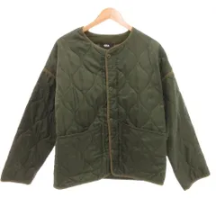 アズールバイマウジー AZUL by moussy 美品 キルティングジャケット F 苔色 キルティング ノーカラー 長袖 /IL ■ECA001のサムネイル