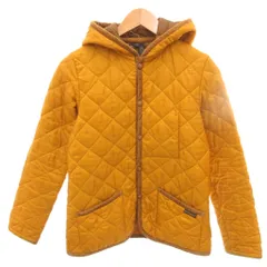 ラベンハム LAVENHAM 中綿ジャケット 36 黄色 イエロー キルティング フード サイドベンツ/HW■ECF003のサムネイル