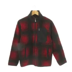 カンゴール KANGOL EX EXTRA COMFORT ボアジャケット スタンドカラー M 赤 レッド チェック /CK19 ■GY99のサムネイル