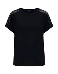 ヘルノ レディース トップス Tシャツ HERNO Black ブラックのサムネイル
