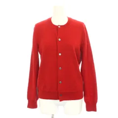 コムデギャルソンコムデギャルソン COMME des GARCONS COMME des GARCONS ポルカドット カーデ カーディガン ウール S 赤 レッド ラウンドネック ボタン留め 長袖 RH-N004 /GPのサムネイル