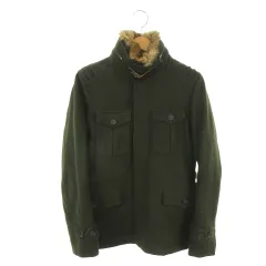 ジュンメン JUN MEN Classical Elegance 中綿コート S 緑 カーキ ファー襟 スタンドカラー 長袖 AAL-3006-B /AO2 ■ECD001のサムネイル