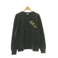 バズリクソンズ BUZZ RICKSON’S SET-IN CREW SWEAT FLYING TIGERS 前V スウェット トレーナー 裏起毛 長袖 M チャコール /HS ■OSのサムネイル