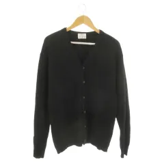 ジバンシィ GIVENCHY GENTLEMAN カーディガン ウール 黒 ブラック Vネック 無地 長袖 /CK24 ■GY50のサムネイル
