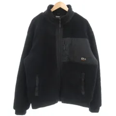 エレメント ELEMENT ボアフリースジャケット ジップアップ ナイロン切替 裏地メッシュ XL 黒 ブラック /KB ■ECF003のサムネイル