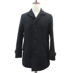 メンズメルローズ MEN'S MELROSE ショールカラーコート 3 紺 ネイビー ライナー付き ロング丈 /YS2 ■ECB002のサムネイル
