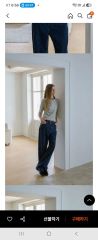 ブルーブリック ワイド デニム パンツ (ダーク ブルー) 3のサムネイル
