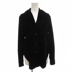 アルマーニエクスチェンジ A/X ARMANI EXCHANGE ベロア シャツ オープンカラー 長袖 S 黒 ブラック /FF ■GY61のサムネイル