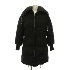 ダブルスタンダードクロージング ダブスタ DOUBLE STANDARD CLOTHING ダウンコート ジップアップ アウター F 黒 ブラック 長袖 ギャザー 5764014 /YM ■GY19のサムネイル