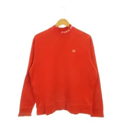 フレッドペリー FRED PERRY カットソー トレーナー ハイネック 長袖 UK10 赤 レッド /AH15 ■GY99のサムネイル