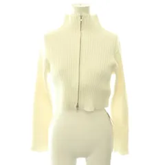 スナイデル SNIDEL フロントジップニットプルオーバー ジャケット F オフホワイト /HK ■OSのサムネイル