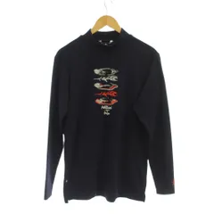 マンシングウェア MUNSINGWEAR Tシャツ L 紺 ハイネック 長袖 プリント /JPのサムネイル