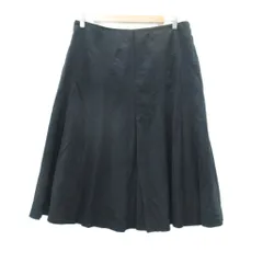 ソニア ソニアリキエル SONIA SONIA RYKIEL フレアスカート 大きいサイズ 48 4L 黒 ブラック 無地 ミモレ丈 /YS23 ■GY58のサムネイル