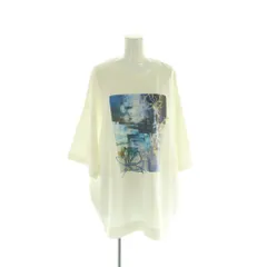 ジュンレッド JUNRed ドライイージーコントラストステッチTシャツ 花柄 プリント L 白 ホワイト ANM-74320-A  /AG ■OS ■SHのサムネイル