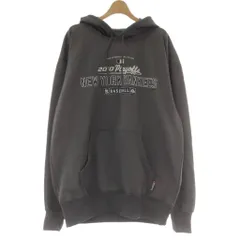 マジェスティック MAJESTIC Authentic COLLECTION ヤンキース 2010プレーオフ パーカー フーディー プルオーバー L グレー ロゴ プリント /AUのサムネイル