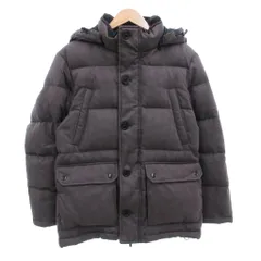 ビーミングバイビームス B:MING LIFE STORE by BEAMS ダウンジャケット M 灰色 グレー チェック柄 フード付き 長袖 /SC ■ECF004のサムネイル
