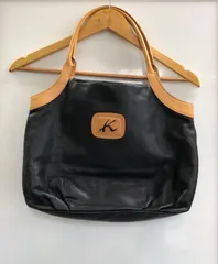 【D2-22】◇　Kitamura   トートバッグ　　ブラックのサムネイル