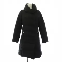 シップス SHIPS ダウンコート ロング丈 ウール シルク カシミヤ ワンカラー 38 黒 ブラック 314-15-0112 /BB ■GY06のサムネイル