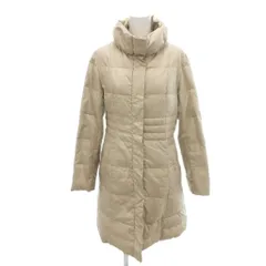ミッシェルクラン MICHEL KLEIN ダウンコート ジャケット 36 ベージュ ハイネック 無地 ミドル丈 長袖 F6VAD-77260 /HW ■GY06のサムネイル