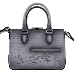 新品同様　 Berluti　ベルルッティ　トゥジュール ガリバー　2way　ショルダーバッグ　トートバッグ　ハンドバッグ　カリグラフィ　グレー系　レザー　肩掛け　斜め掛け　クロスボディ　ハイブランド　5120のサムネイル