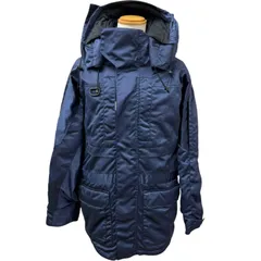 極美品□BALENCIAGA バレンシアガ 594907 Grape nylon oversize jacket 中綿入り ナイロンコート ネイビー 42 イタリア製 正規品 メンズのサムネイル