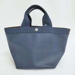 Herve Chapelier 707GP リュクス舟型トートM コーテッドキャンバス トートバッグ ネイビー レディース エルベ・シャプリエ【中古】6-0724G♪のサムネイル