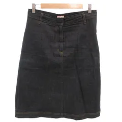 ポールスミスジーンズ Paul Smith JEANS 美品 デニムスカート 42 インディゴブルー 無地 ひざ丈 /YF ■ECF004のサムネイル